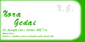 nora gedai business card